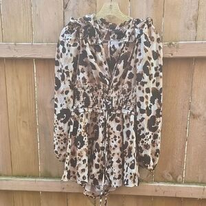 Privy Animal Print Long Sleeve Outfit